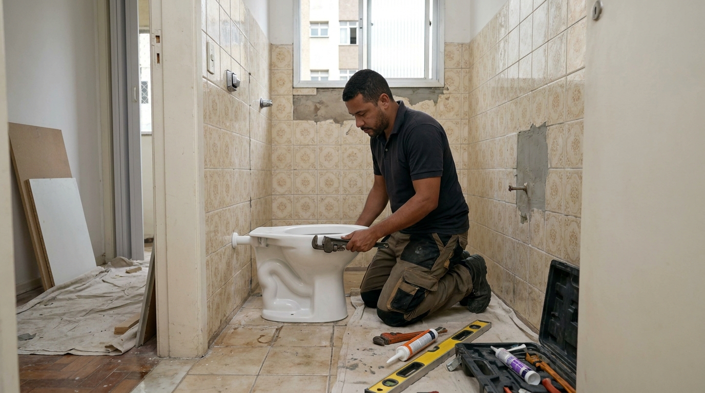 Reforço de vedação sanitária em Porto Alegre-RS